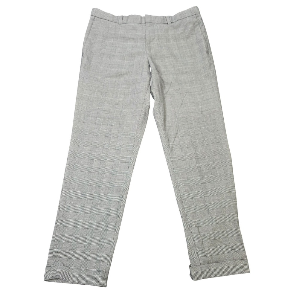 H&M Skinny Fit Glen Check Plaid Dress Pants Men's Size 33R Black White